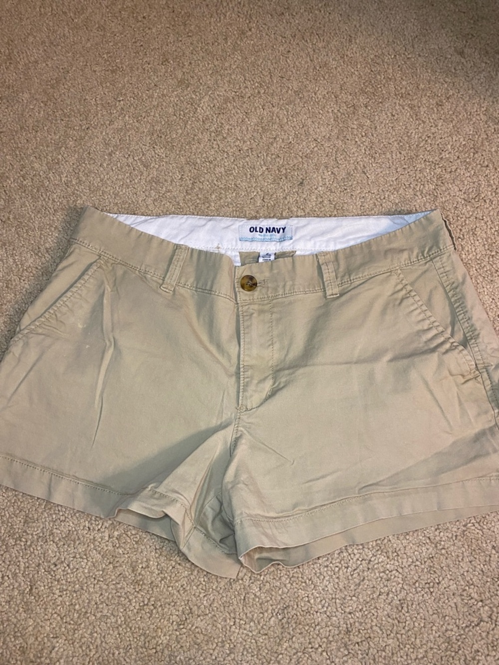 Old Navy Beige Women's Casual Chino Shorts